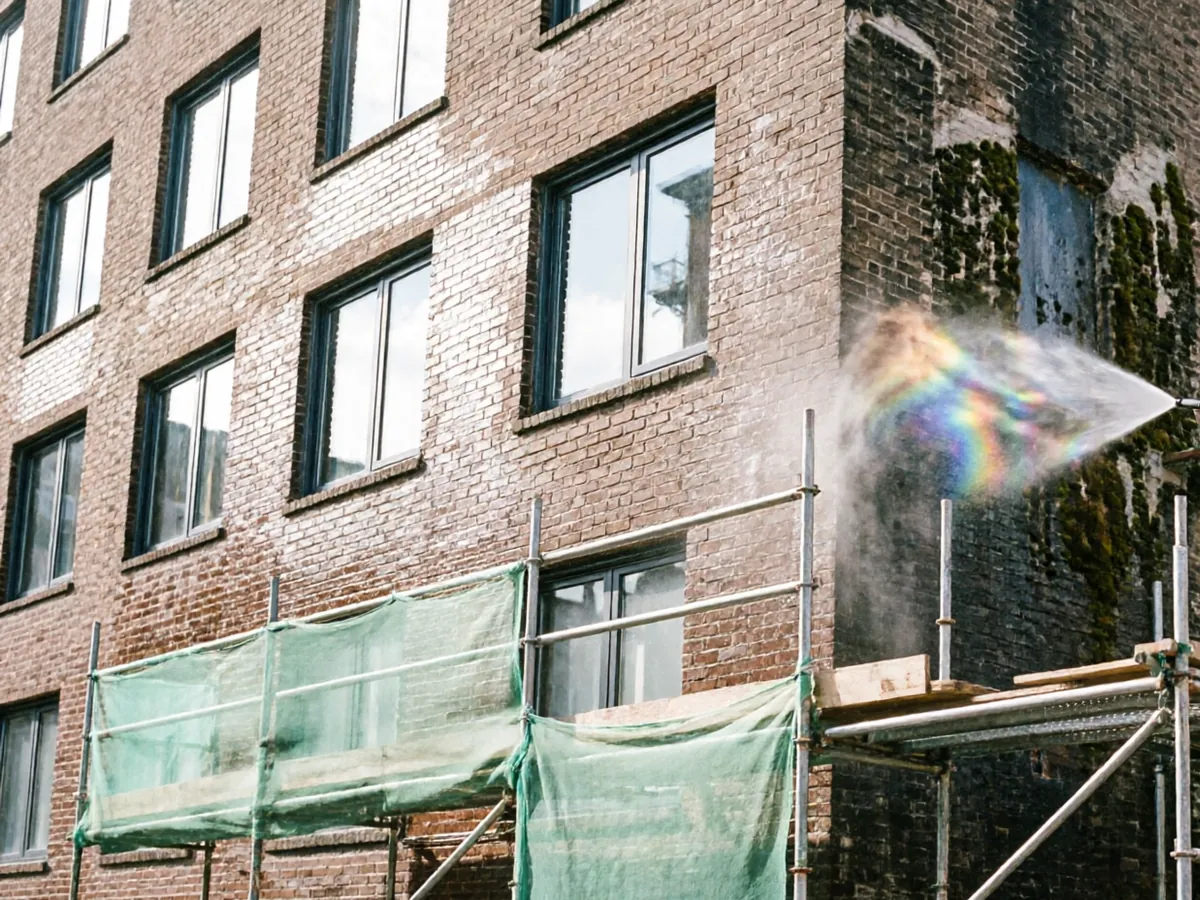 Lavado de fachada de edificio